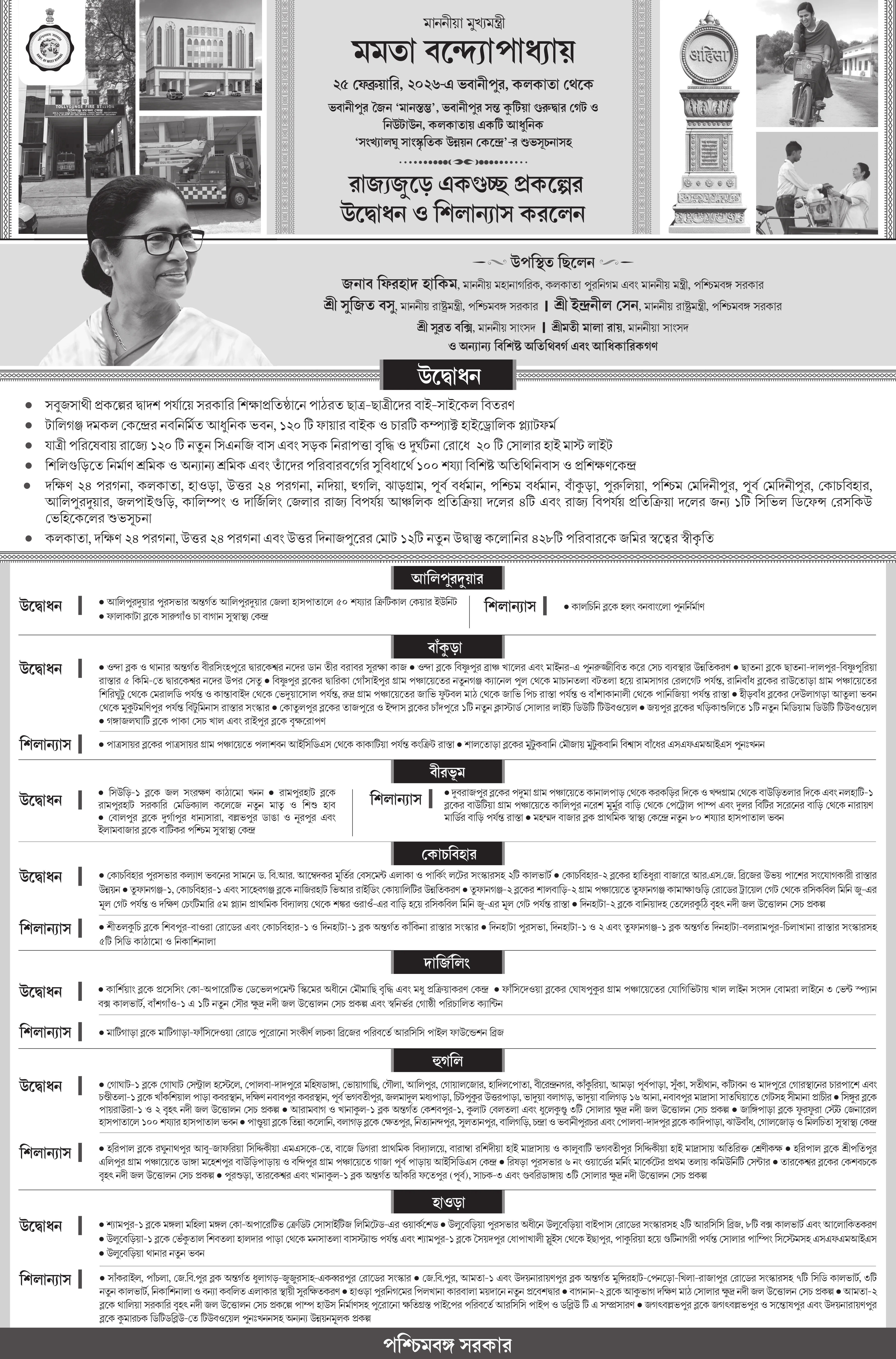 26_02_2026_Inauguration of different project and Service delivery by HCM from Bhawanipur,Kolkata -ICA_(A)