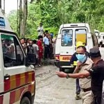 সিকিমের নির্মীয়মাণ সুড়ঙ্গের বাইরে উদ্ধারকর্মী, অ্যাম্বুল্যান্স ও NDRF-এর তৎপরতা