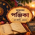৩১ জুলাই ২০২৬ আজকের পঞ্জিকা, তিথি, নক্ষত্র, অমৃতযোগ, শুভ লগ্ন ও শুভ-অশুভ সময়