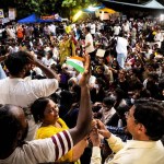ককরোচ জনতা পার্টির মুখপাত্র সরকারের উদ্দেশে এফআইআর প্রত্যাহার ও ধৃত ছাত্রদের মুক্তির দাবি জানাচ্ছেন