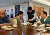 সংসদের অ্যানেক্স ভবনে জে পি নাড্ডার সঙ্গে সৌগত রায় ও শত্রুঘ্ন সিনহার সাক্ষাৎ