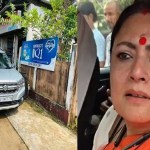 কলকাতার ফুটপাতে বেআইনিভাবে পার্ক করা গাড়ি ও পরিদর্শনে নগরোন্নয়নমন্ত্রী