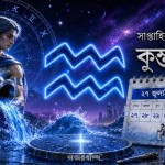 ২৭ জুলাই থেকে ২ অগস্ট ২০২৬-এর সাপ্তাহিক কুম্ভ রাশিফল—কর্ম, প্রেম, অর্থ ও স্বাস্থ্যের পূর্বাভাস