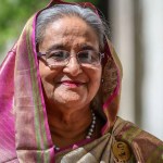 বাংলাদেশে ফেরার পরিকল্পনা নিয়ে বক্তব্য রাখছেন শেখ হাসিনা